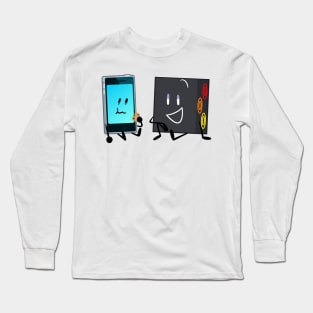 MePhone4 and Computer (Inanimate Insanity + The Daily Object Show) Long Sleeve T-Shirt